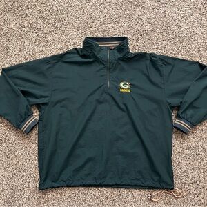 Vintage Green Bay Packers 1/4 Zip Pullover Jacket
